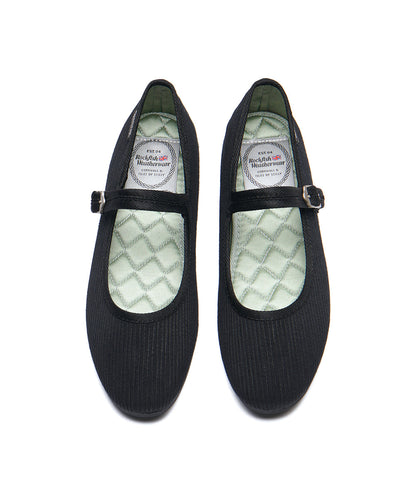 รองเท้าแมรี่เจน HAZEL RIBBON MARYJANE - BLACK