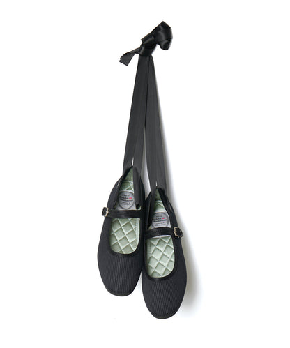 รองเท้าแมรี่เจน HAZEL RIBBON MARYJANE - BLACK