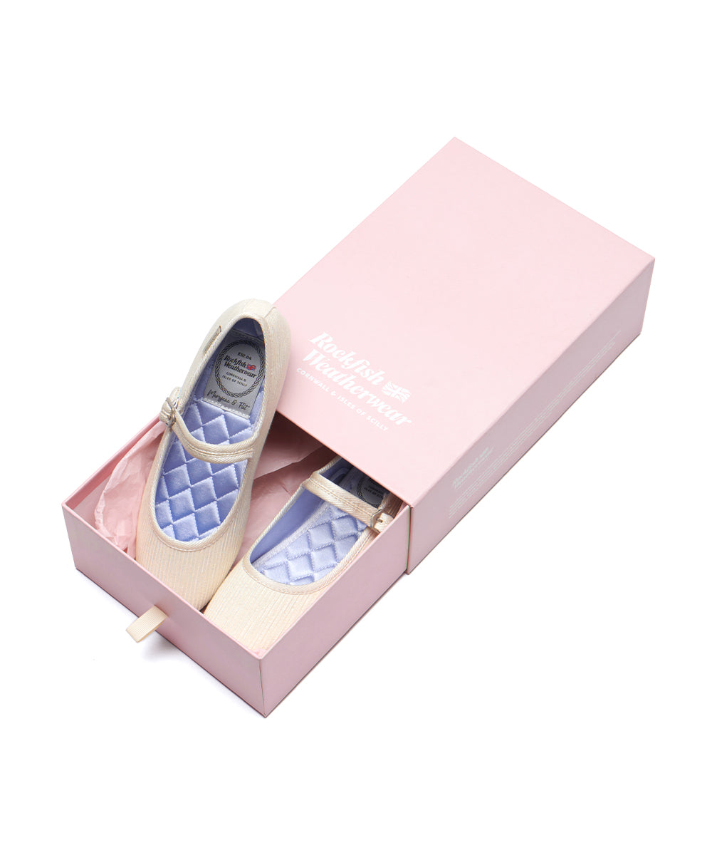 รองเท้าแมรี่เจน HAZEL RIBBON MARYJANE - IVORY