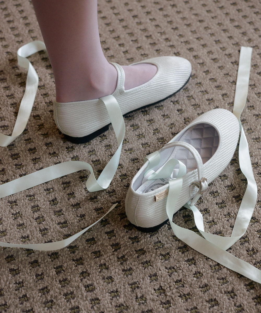รองเท้าแมรี่เจน HAZEL RIBBON MARYJANE - MINT