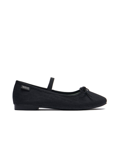 รองเท้าลำลอง HAZEL RIBBON FLAT - BLACK