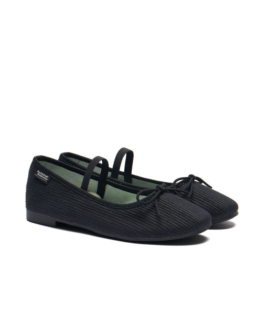 รองเท้าลำลอง HAZEL RIBBON FLAT - BLACK