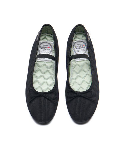 รองเท้าลำลอง HAZEL RIBBON FLAT - BLACK
