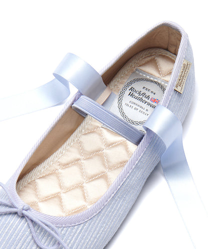 รองเท้าลำลอง HAZEL RIBBON FLAT - BLUE