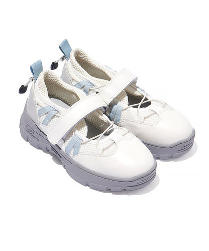 รองเท้าผ้าใบ BRYN VELCRO SNEAKERS - WHITE