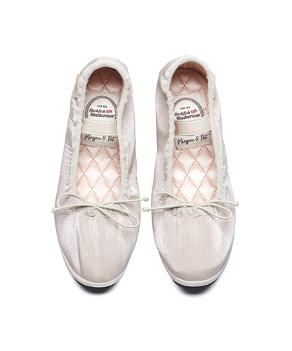 รองเท้าลำลอง WISLEY QUILTED SCRUNCH FLAT - BEIGE