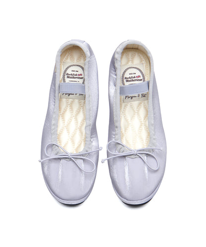 WISLEY QUILTED SCRUNCH FLAT - BLUE