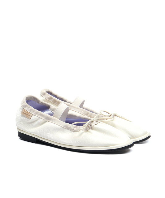 WISLEY QUILTED SCRUNCH FLAT - BUTTER