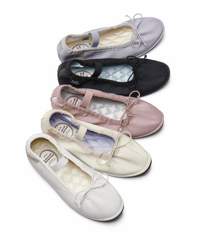 WISLEY QUILTED SCRUNCH FLAT - WHITE