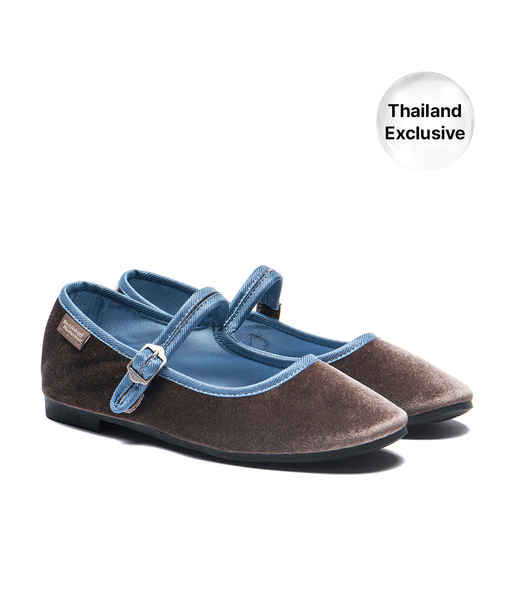 BELLA QUILTED MARYJANE - DARK BROWN