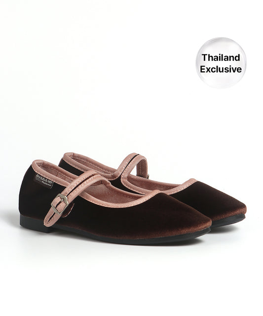 รองเท้าแมรี่เจน BELLA QUILTED MARYJANE - CHOCO