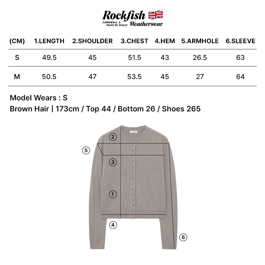 เสื้อคาร์ดิแกน CLASSIC WOOL CARDIGAN - GREY
