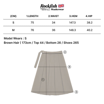 กระโปรงพลีท PLEATS SKIRT - BLACK