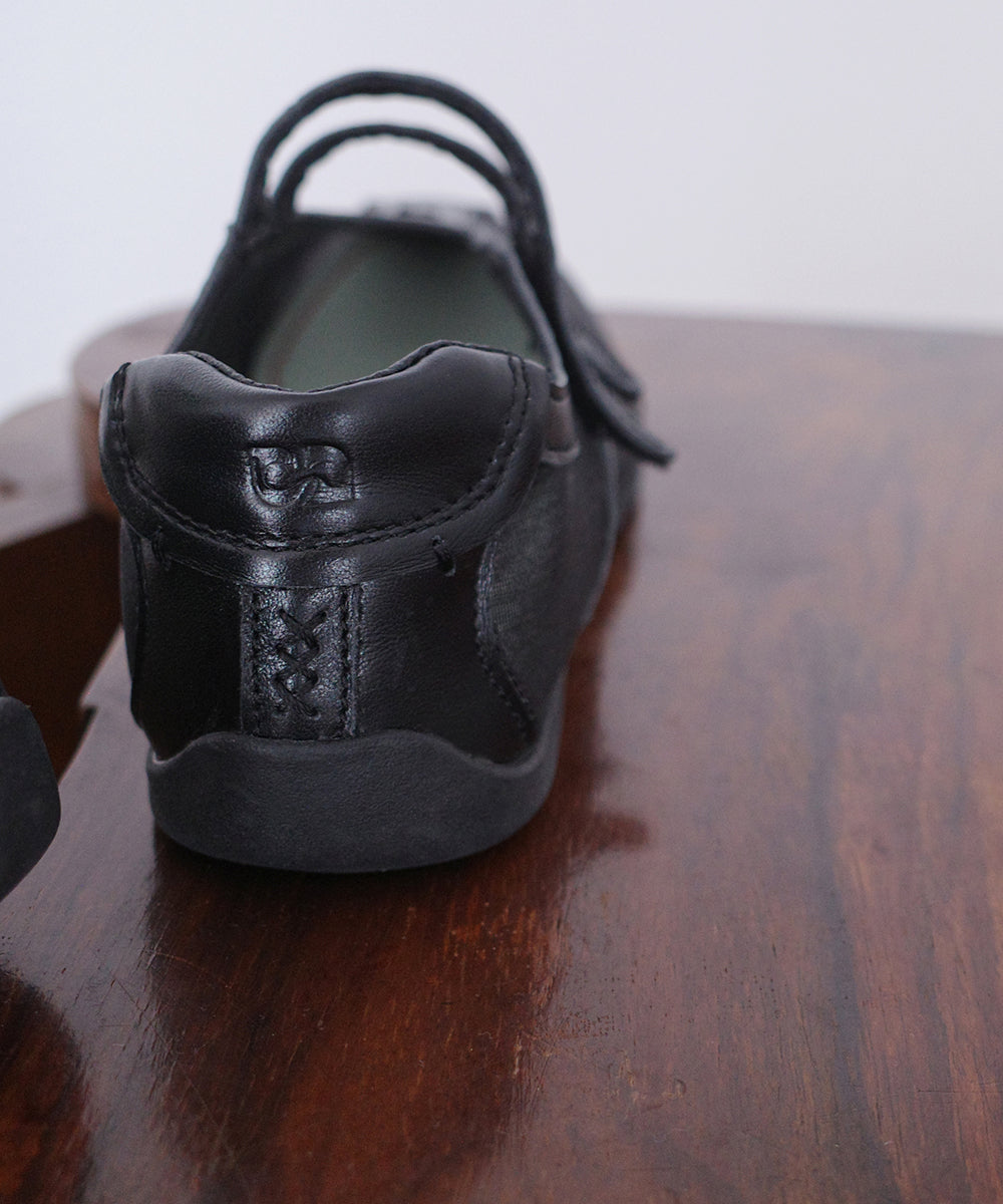 รองเท้าผ้าใบ TWIN SHEER MESH SNEAKER - BLACK
