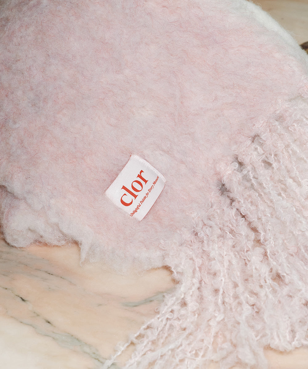 ผ้าพันคอ  OVERSIZED SHAGGY SCARF - PINK