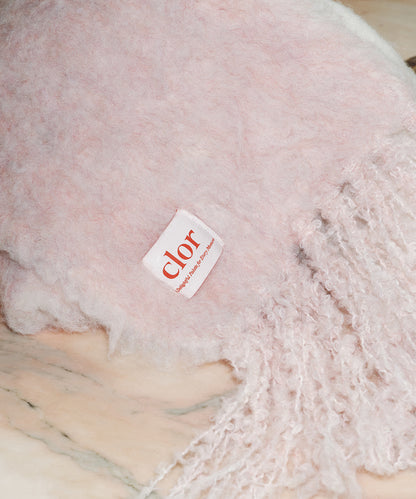 ผ้าพันคอ  OVERSIZED SHAGGY SCARF - PINK