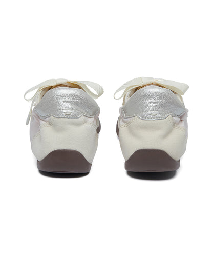 รองเท้าผ้าใบ SCRUNCH FLAT SNEAKERS - BEIGE
