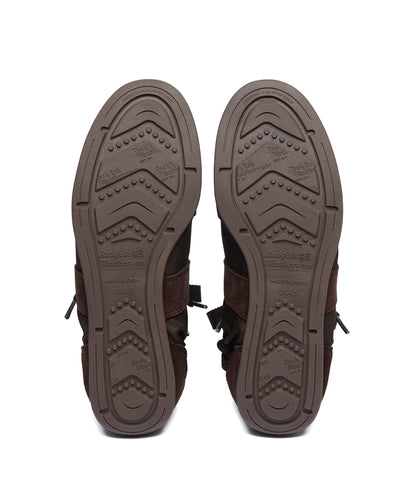 รองเท้าผ้าใบ SCRUNCH FLAT SNEAKERS - BROWN