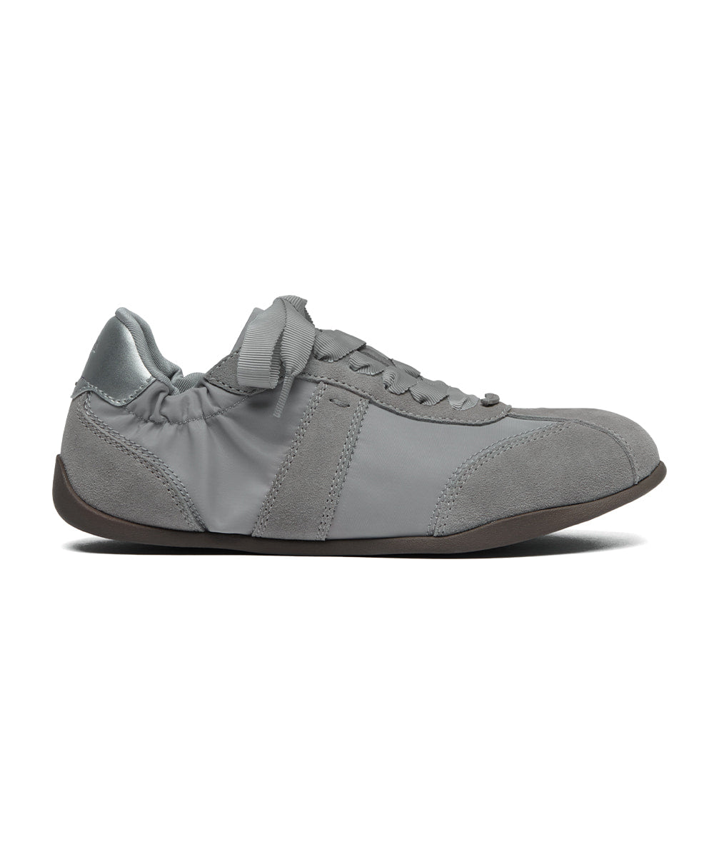 รองเท้าผ้าใบ SCRUNCH FLAT SNEAKERS - GREY