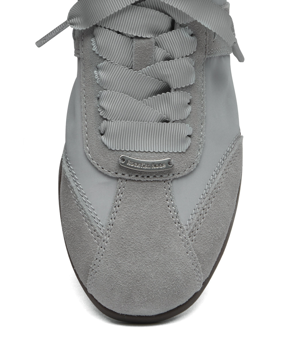 รองเท้าผ้าใบ SCRUNCH FLAT SNEAKERS - GREY