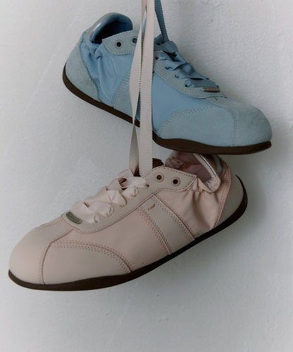 รองเท้าผ้าใบ SCRUNCH FLAT SNEAKERS - PINK
