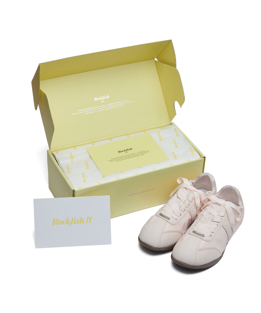 รองเท้าผ้าใบ SCRUNCH FLAT SNEAKERS - PINK