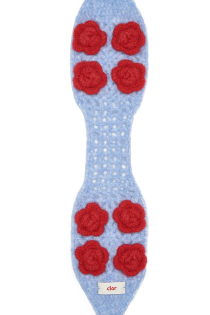 ที่ปิดหูกันหนาว HANDMADE FLOWER CROCHET EARMUFF - SKY BLUE