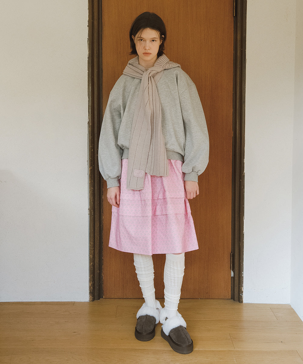 รองเท้าเปิดส้น CLOUDY FLATFORM FUR SLINGBACK - COCOA