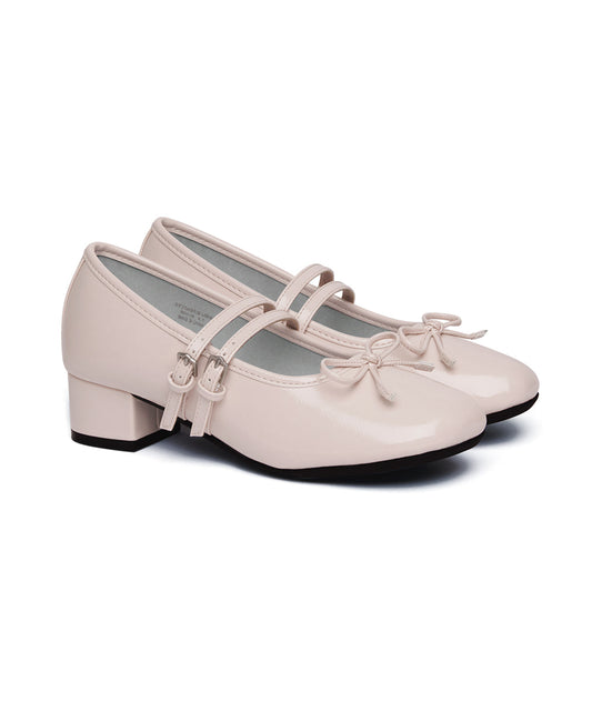 รองเท้าแมรี่เจน SQUARE TOE TWO STRAP MARYJANE (4CM) - PINK