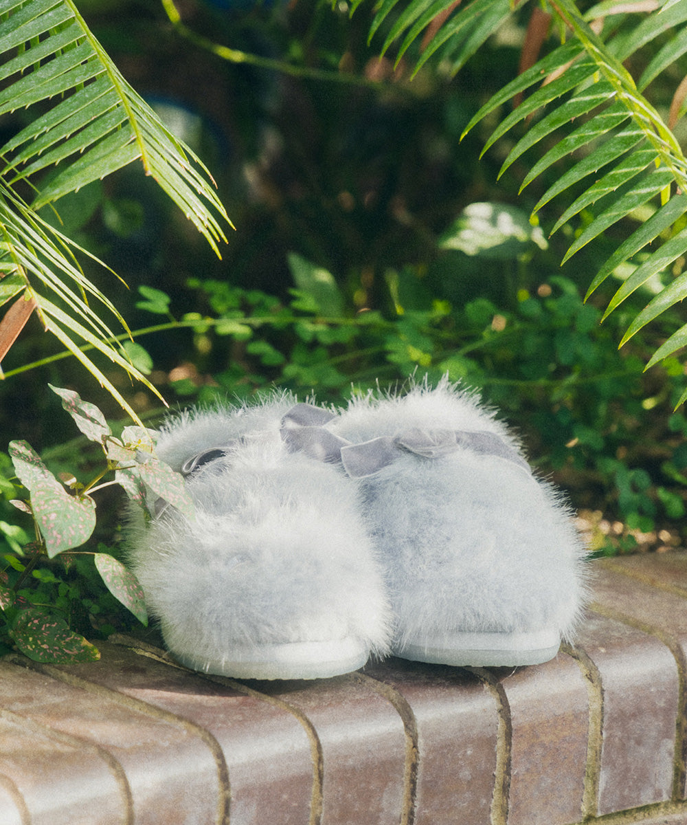 รองเท้าเปิดส้น X SUSAN FANG FURRY MULE - BLUE