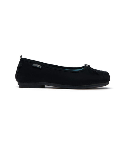 รองเท้าแมรี่เจน TOE CAP BALLET FLATS - BLACK