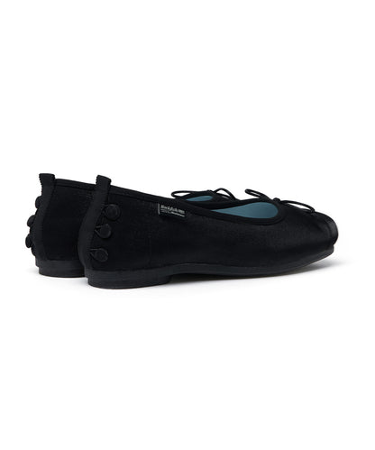 รองเท้าแมรี่เจน TOE CAP BALLET FLATS - BLACK