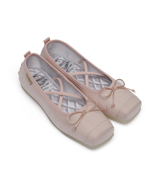 TOE CAP BALLET FLATS - PINK