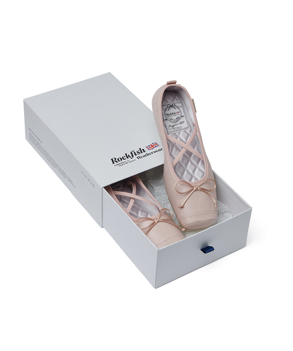 TOE CAP BALLET FLATS - PINK