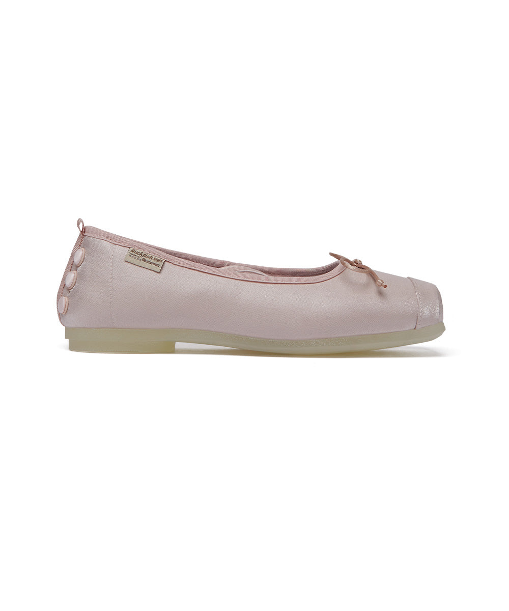 TOE CAP BALLET FLATS - PINK