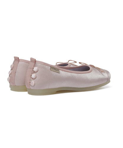 TOE CAP BALLET FLATS - PINK