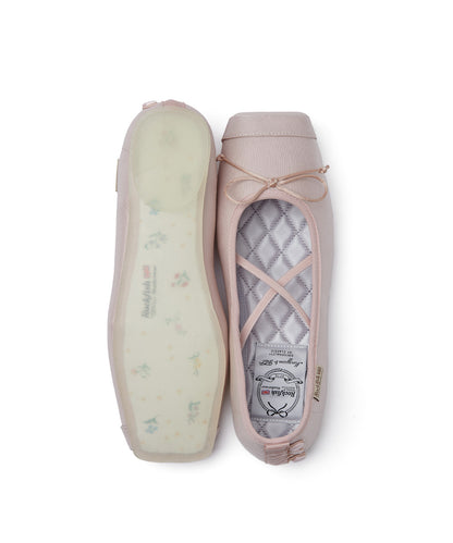 TOE CAP BALLET FLATS - PINK