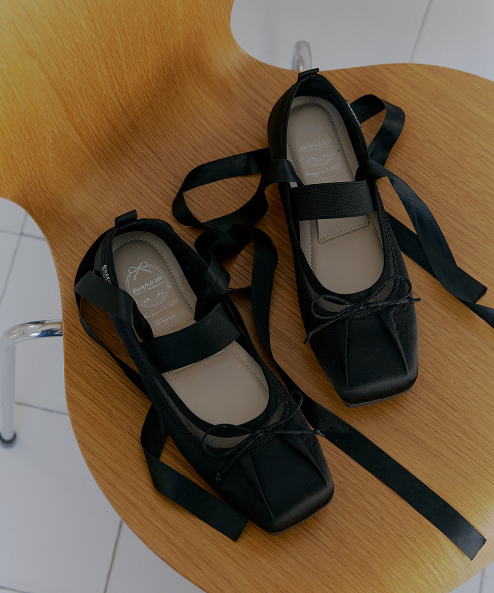 รองเท้าแมรี่เจน TULE MARYJANE - BLACK