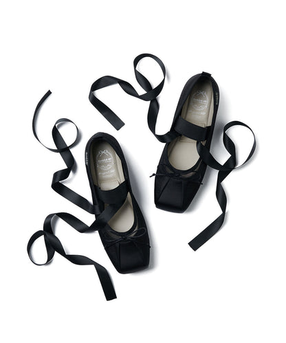รองเท้าแมรี่เจน TULE MARYJANE - BLACK