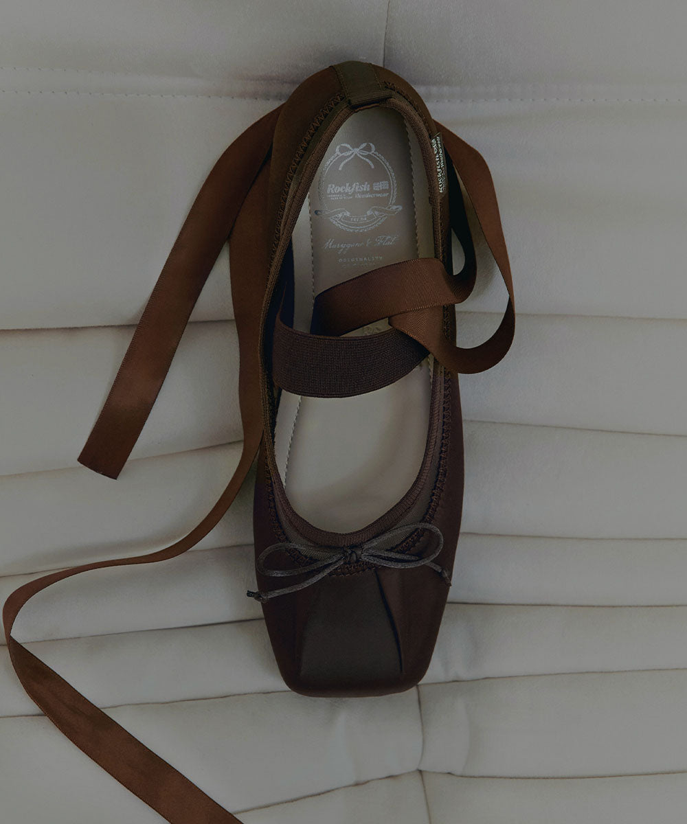 รองเท้าแมรี่เจน TULE MARYJANE - BROWN
