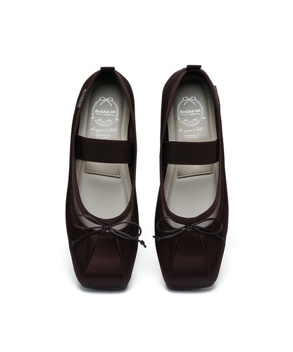 รองเท้าแมรี่เจน TULE MARYJANE - BROWN