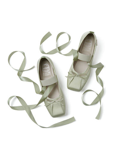 รองเท้าแมรี่เจน TULE MARYJANE - SAGE GREEN