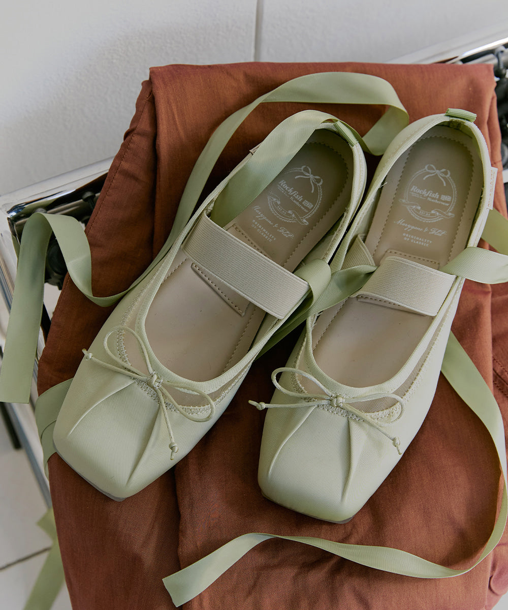 รองเท้าแมรี่เจน TULE MARYJANE - SAGE GREEN