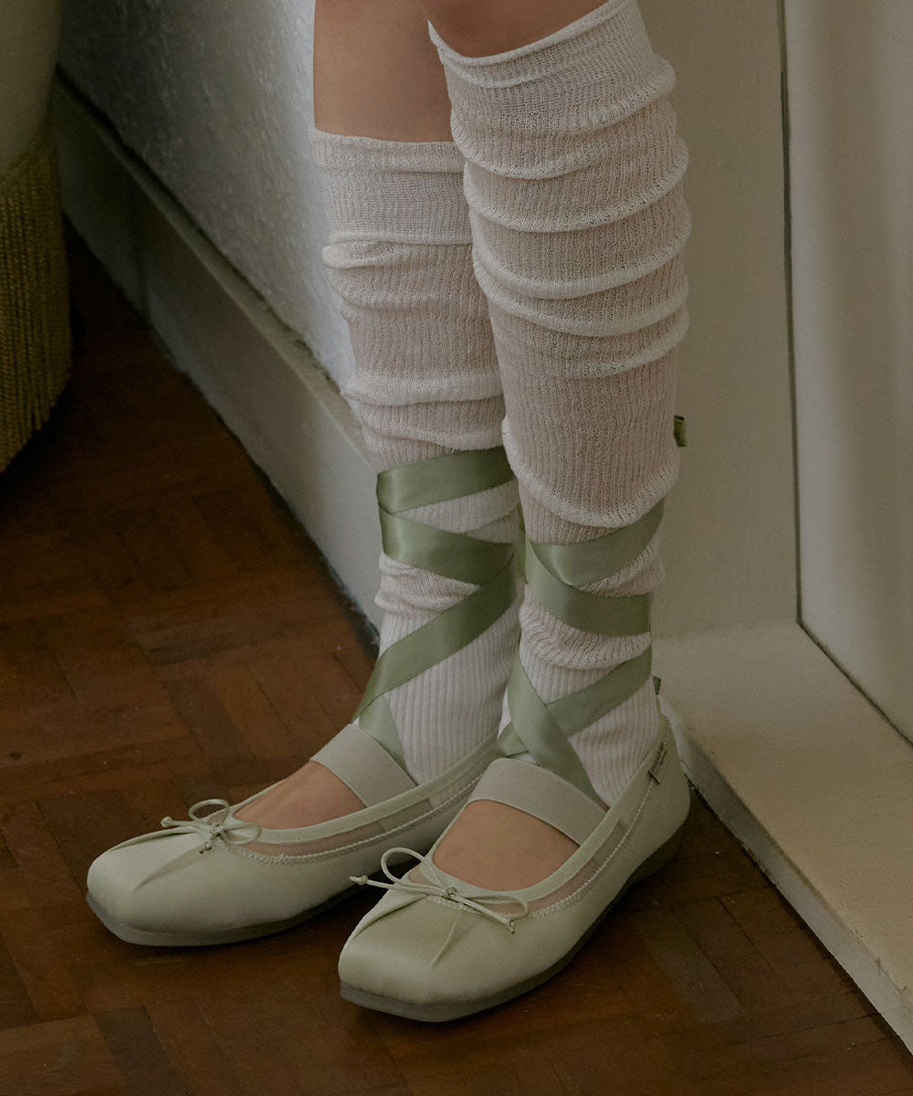 รองเท้าแมรี่เจน TULE MARYJANE - SAGE GREEN