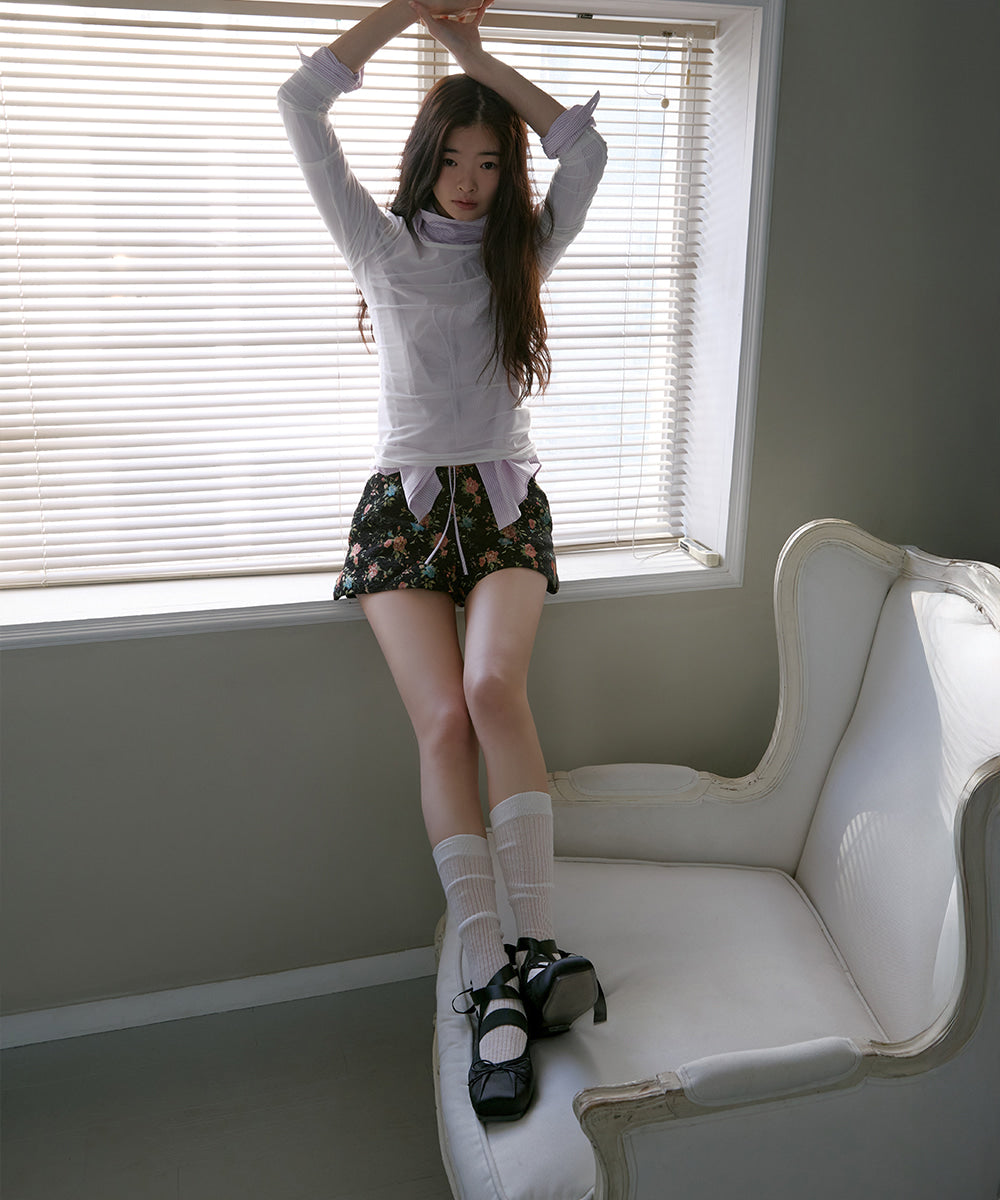 รองเท้าแมรี่เจน TULE MARYJANE - BLACK