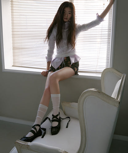 รองเท้าแมรี่เจน TULE MARYJANE - BLACK