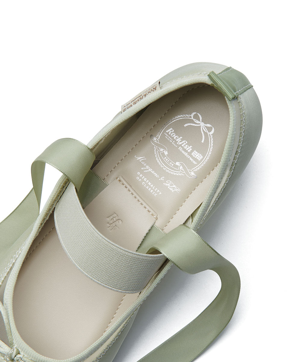 รองเท้าแมรี่เจน TULE MARYJANE - SAGE GREEN