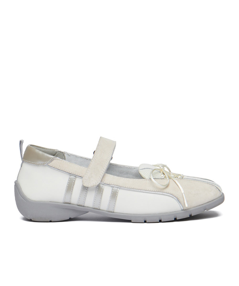 รองเท้าผ้าใบ BLISS VELCRO SNEAKERS - LIGHT GREY