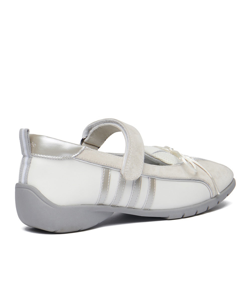 รองเท้าผ้าใบ BLISS VELCRO SNEAKERS - LIGHT GREY