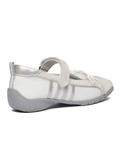 รองเท้าผ้าใบ BLISS VELCRO SNEAKERS - LIGHT GREY